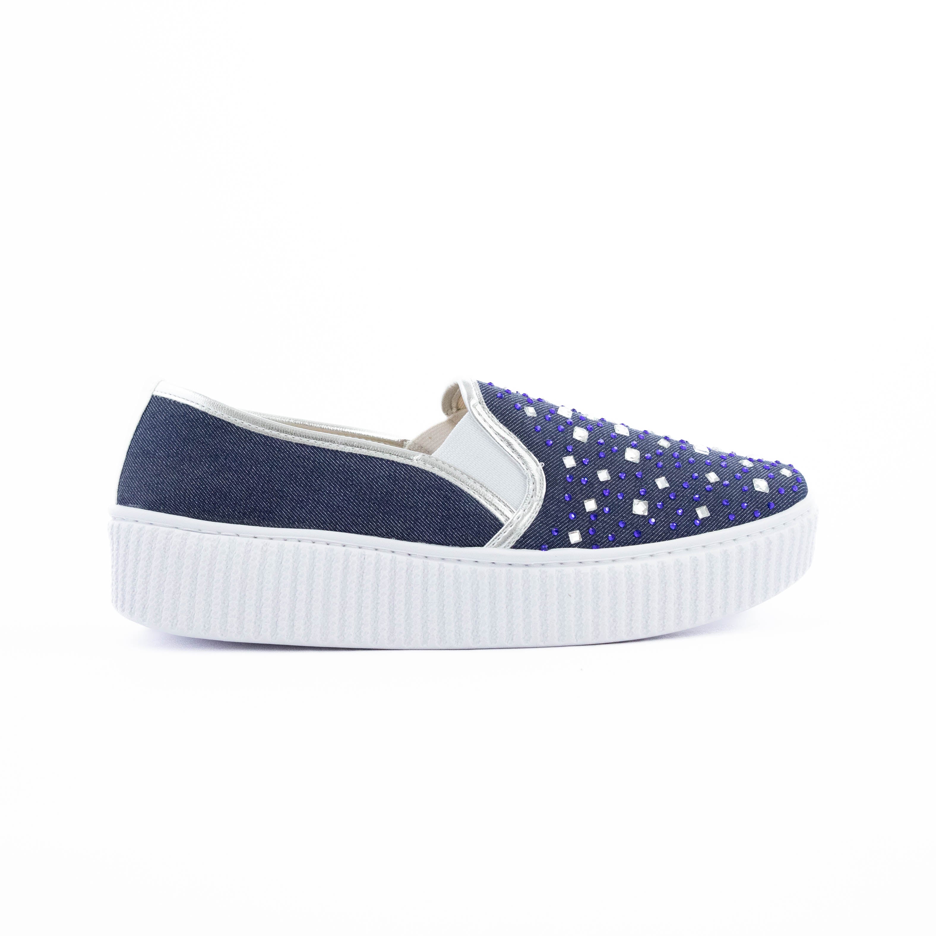 Slip On Jeans Pedraria Kirsche Calçados