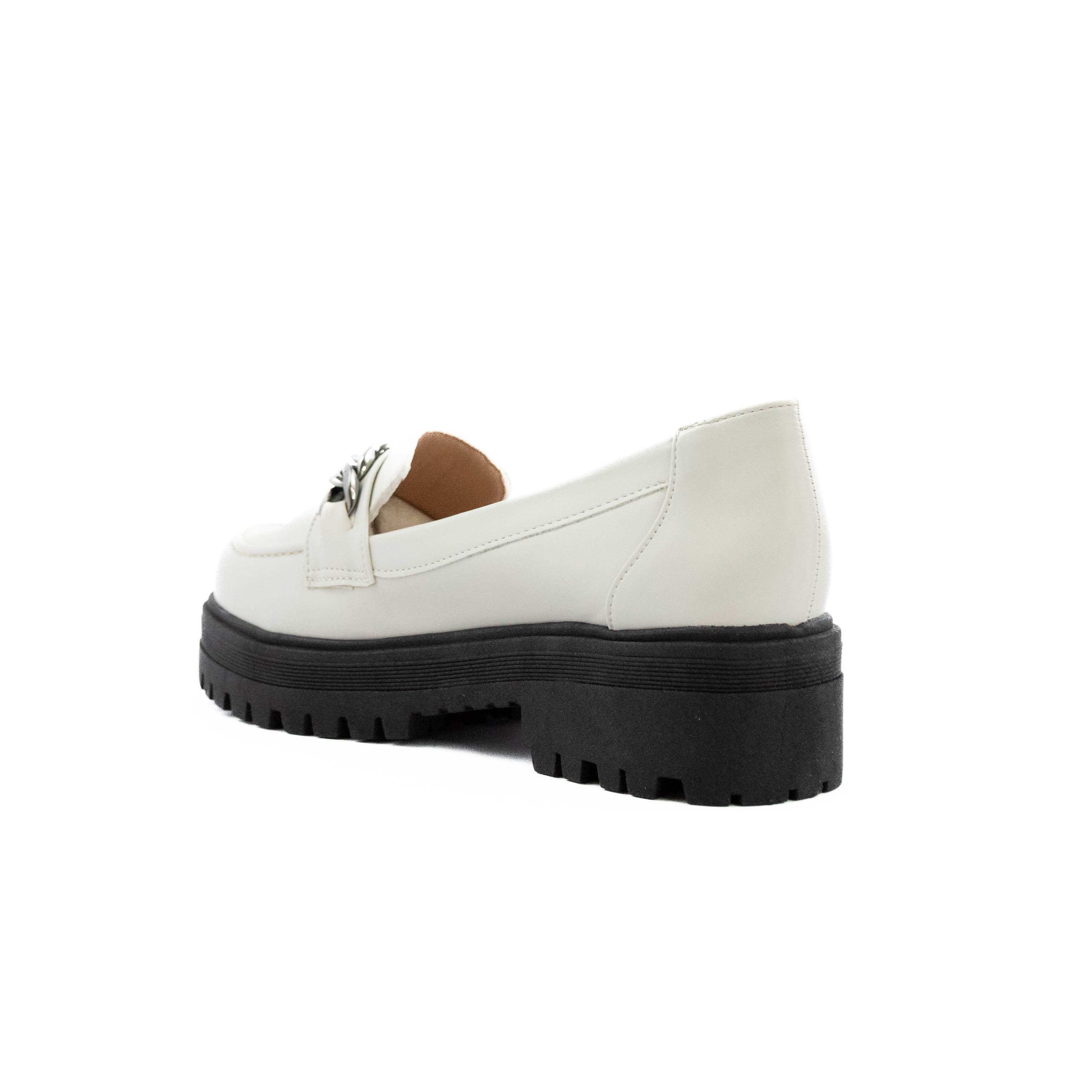 Mocassim Tratorado Napa Black & White Kirsche Calçados