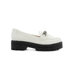 Mocassim Tratorado Napa Black & White Kirsche Calçados